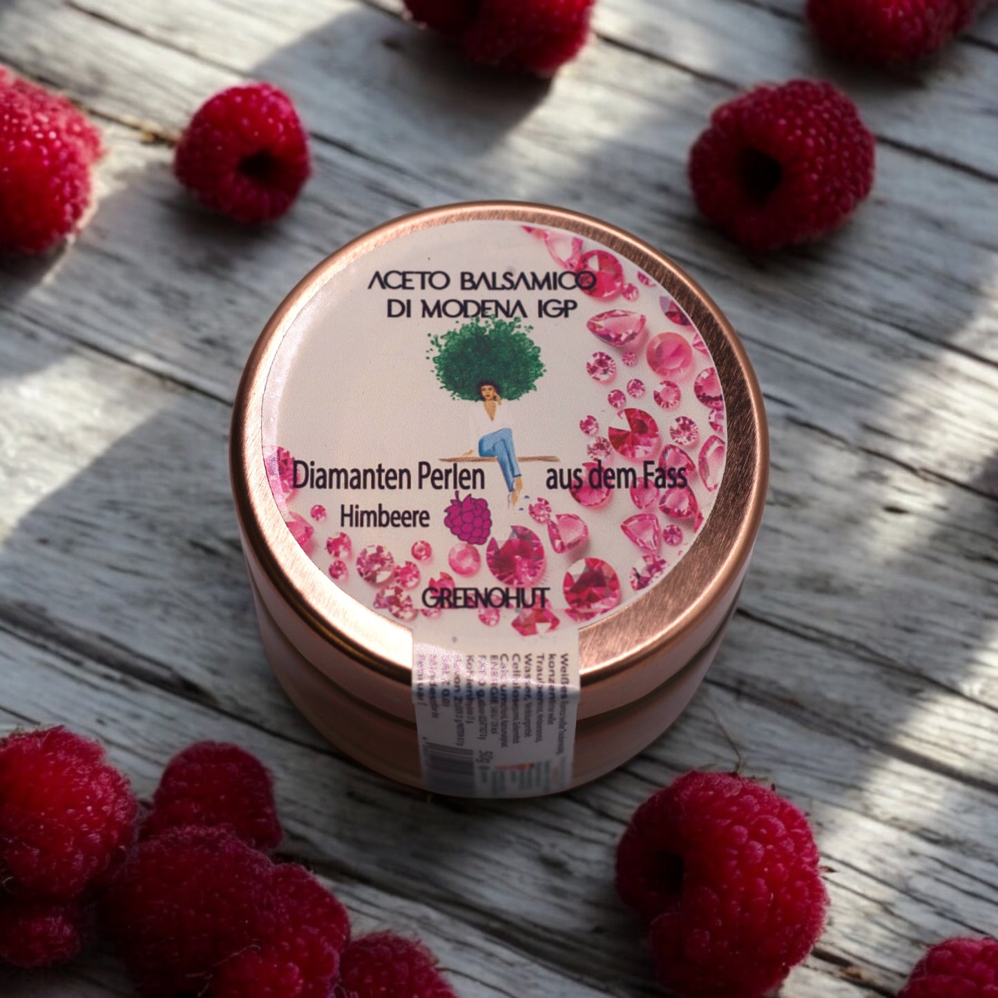 Diamanten Perlen Himbeere Aceto Balsamico Di Modena IGP 50g